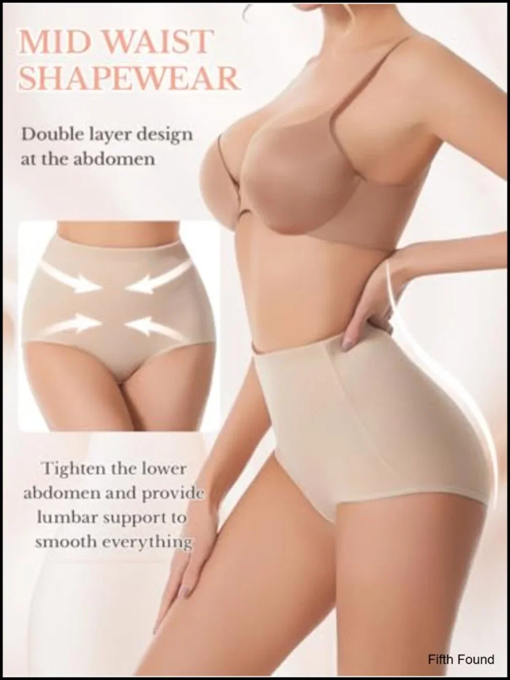 Tummy Control Shapewear Body Shaper Panties Seamless Compression Underwear Mid